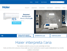 Tablet Screenshot of haiercondizionatori.it